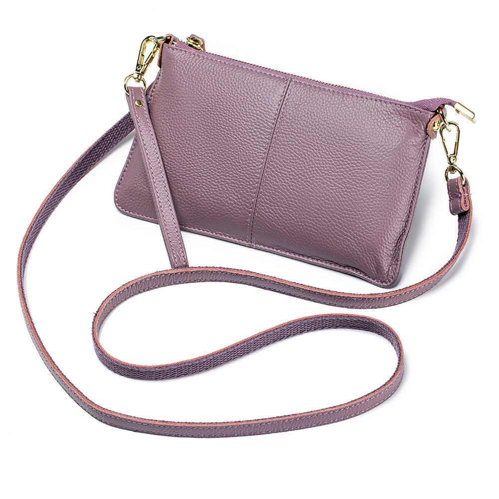 Women's Leather Female Genuine Clutch Soft Versatile Bags