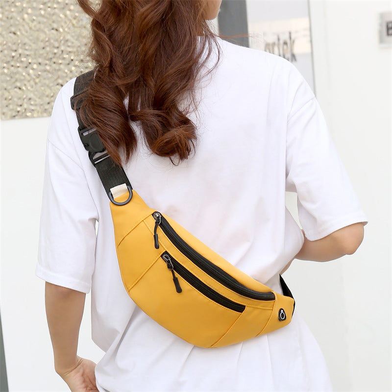 Women's & Men's Korean Style Fashionable Simple Multifunctional Oxford Cloth Waist Packs