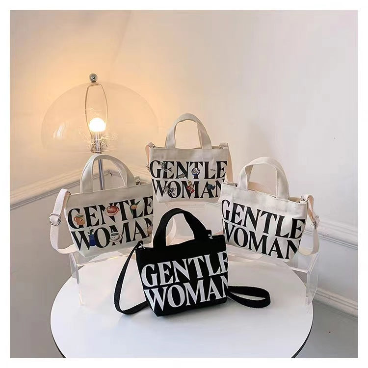 Women's Printed Canvas Fashion Portable Mini For Shoulder Bags