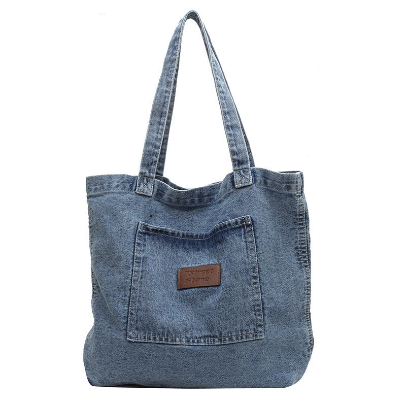 Women's Denim Tote Large Capacity Commuter Summer Bags