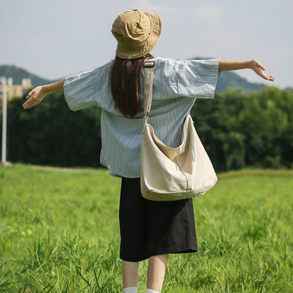 Women's Canvas White Cotton Cloth Fashionable Tote Bags