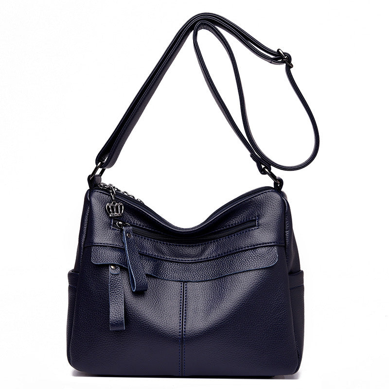 Women's Genuine Leather Mother's Soft Fashion Crossbody Bags