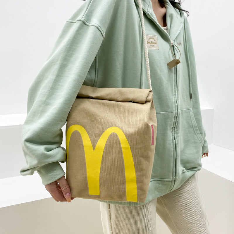 Sacs à bandoulière pour boîte à lunch avec impression sur papier McDonald