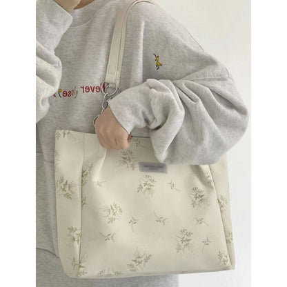 Capacity Portable Canvas Female Design Sense Shoulder Bags