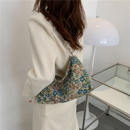 Autumn Ethnic Style Flower Fashion Chain Shoulder Bags