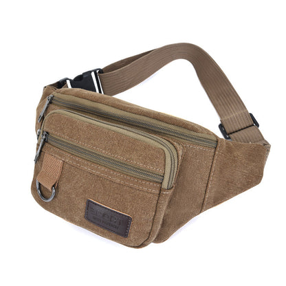 Women's & Men's & Canvas Large Capacity Business Men's Waist Packs