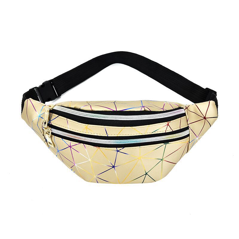 Women's & Men's & Street Fashion Rhombus Laser Waist Packs