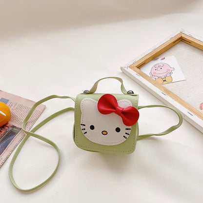 Nouveaux sacs d'accessoires pour enfants avec un joli nœud en forme de chat