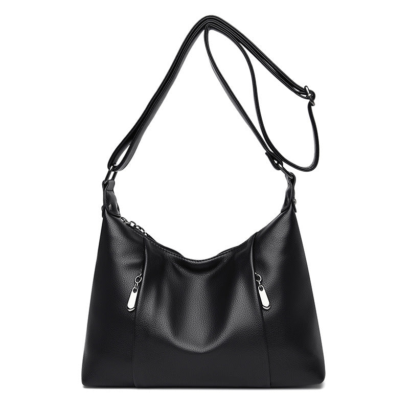 Women's Fashion Minimalism Soft Leather Mother Crossbody Bags