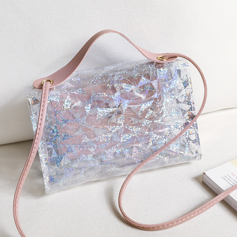 Transparent Niche Trendy Portable Small Square Bags