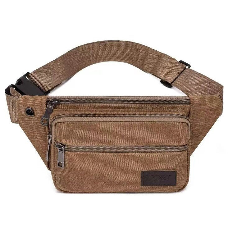 Women's & Men's & Large Capacity Canvas Construction Site Men's Waist Packs