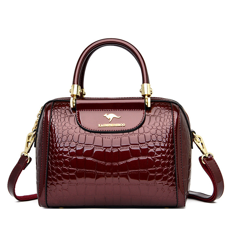 Women's Stylish Pretty Patent Leather Glossy Handbags