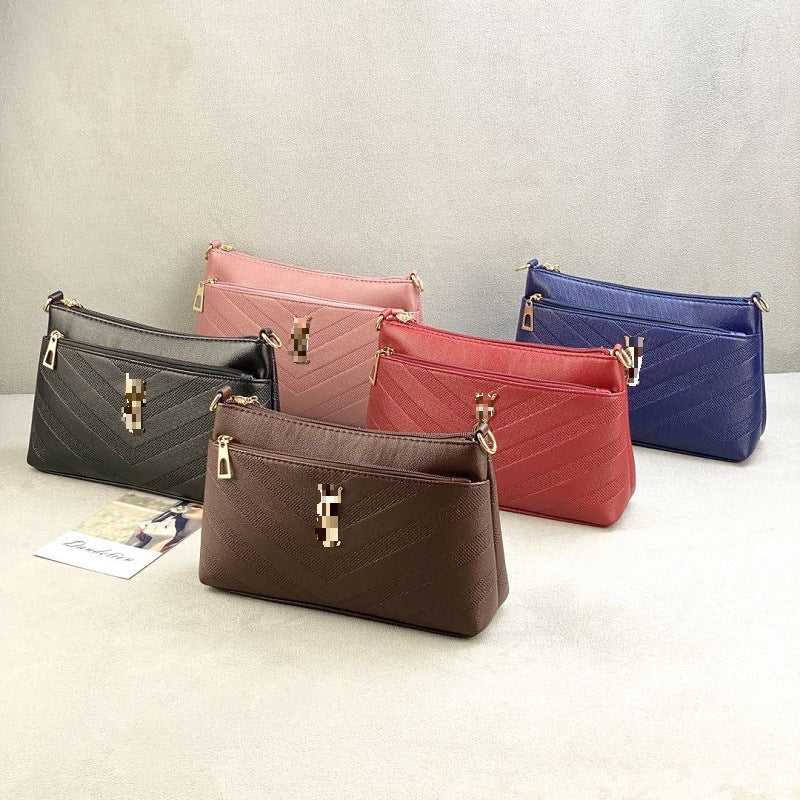 Women's Fox Embossed Mom Fashion Pouch Trendy Crossbody Bags