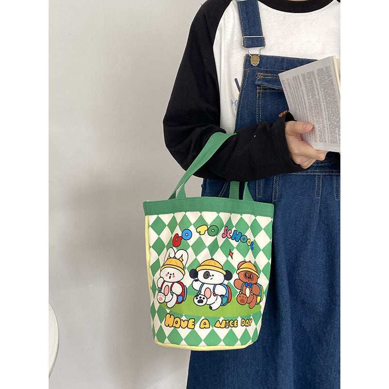 Box Bucket Cute Artist Cooperation Cartoon Handbags