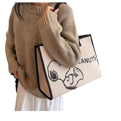 Women's Snoopy Large Capacity Fashionable Cartoon Shopping Bags