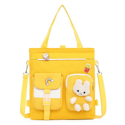 Waterproof Tuition Cartoon Junior High Portable Elementary School Students' Schoolbags