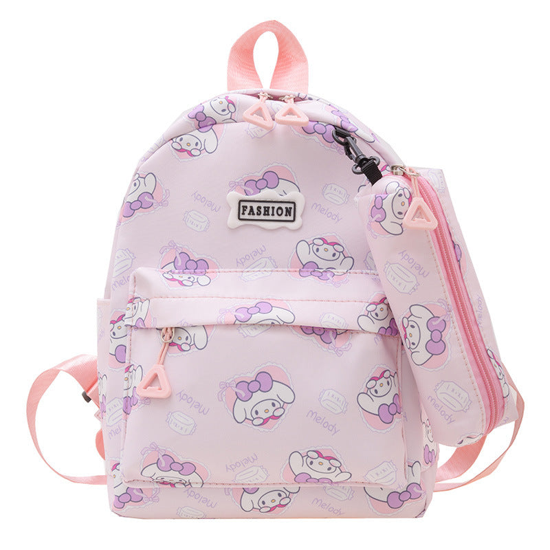 Ensemble de deux pièces pour garçons Melody Cute Cartoon Sacs d'école pour la maternelle