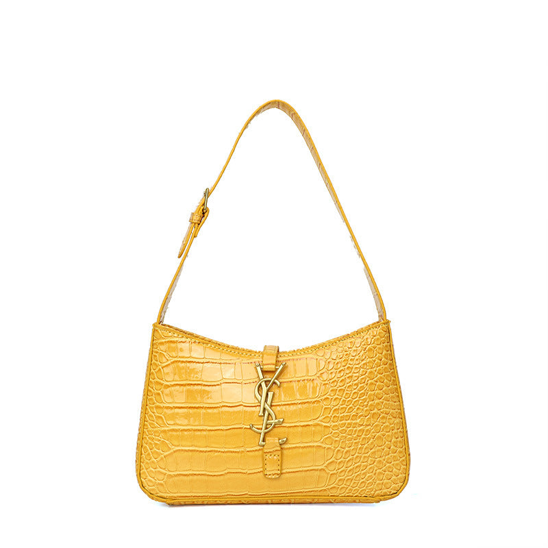 Crocodile Pattern Baguette Today Popular Trendy Shoulder Bags