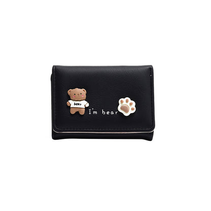 Women's Durable Korean Short Simple Clutch Ladies Wallets