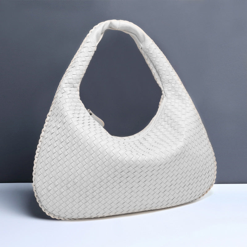 Women's Crescent Hand-woven Portable Dumpling Fashion Underarm Shoulder Bags