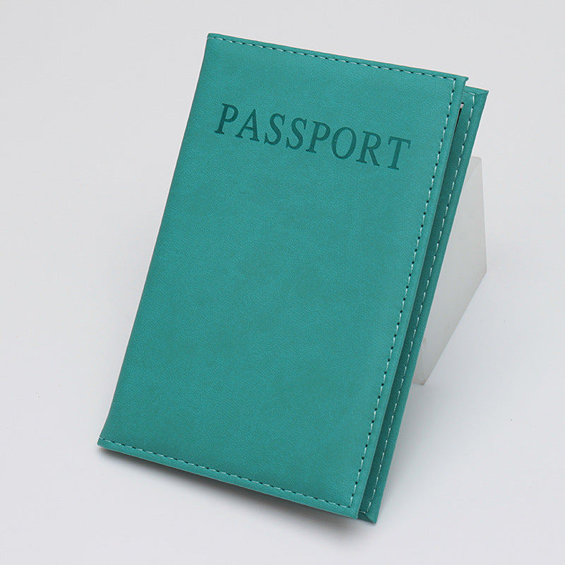 Couverture de passeport publicitaire en cuir anglais mince pour carte d'identité