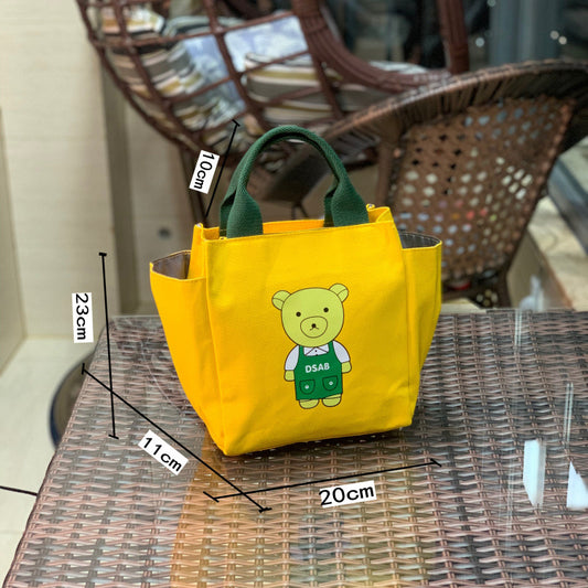 Volume Cute Tissue With Little Bear Canvas Umbrella Seat Handbags