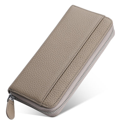 Women's & Men's & Genuine Leather Credit Long Clutch Ladies Wallets