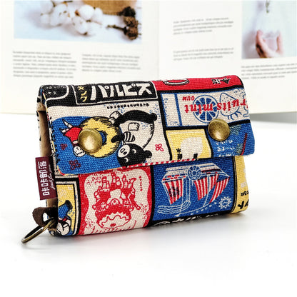 Women's & Men's & Kaka Tribe Korean Style Canvas Ladies Wallets