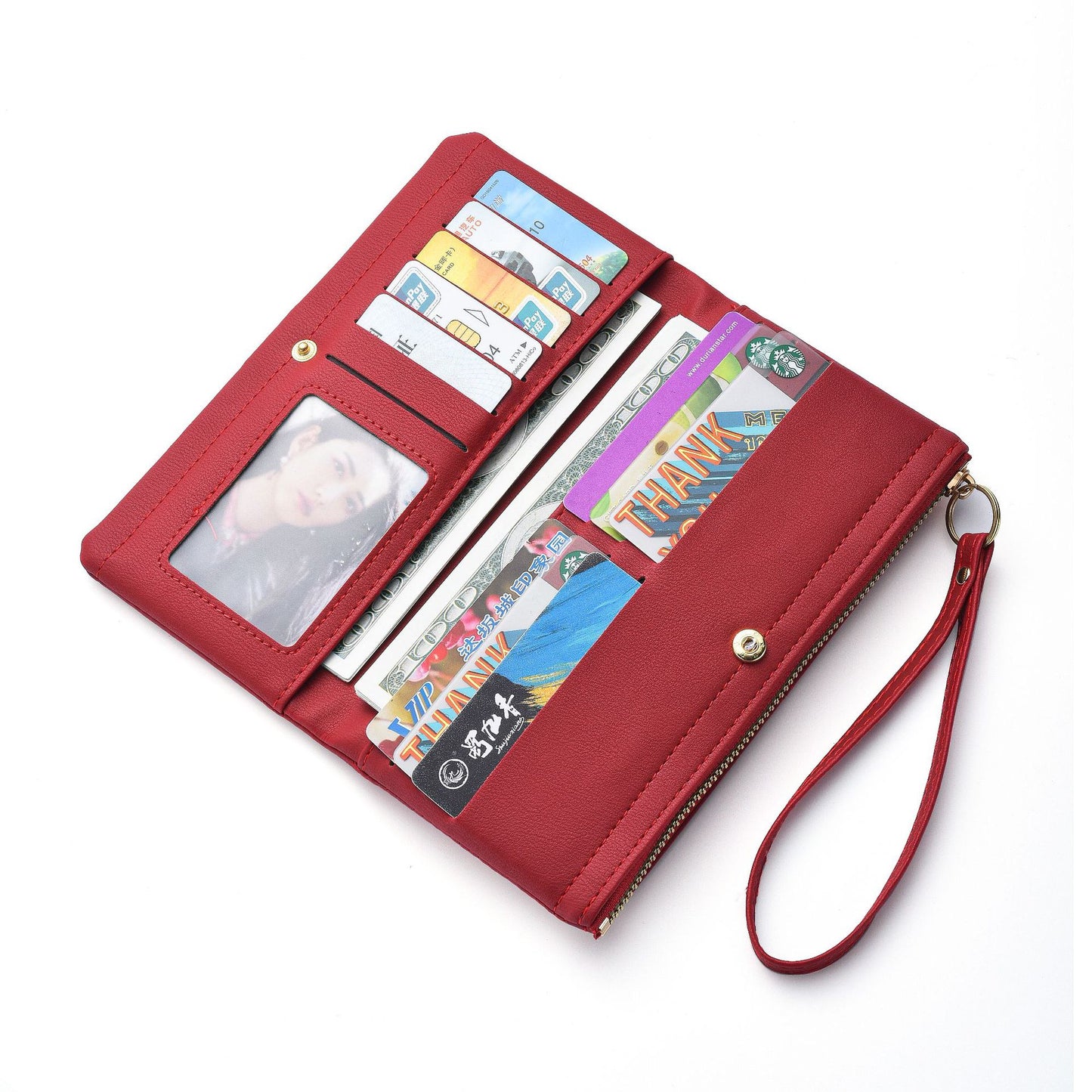 Women's Style Fashion Long Large Capacity Multiple Ladies Wallets