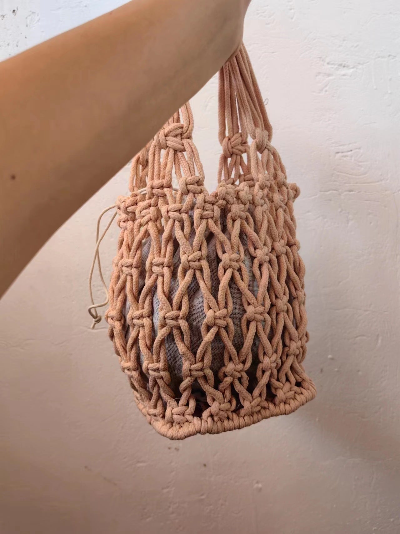 Women's Woven Portable Mesh Straw Beach Hollowed Handbags