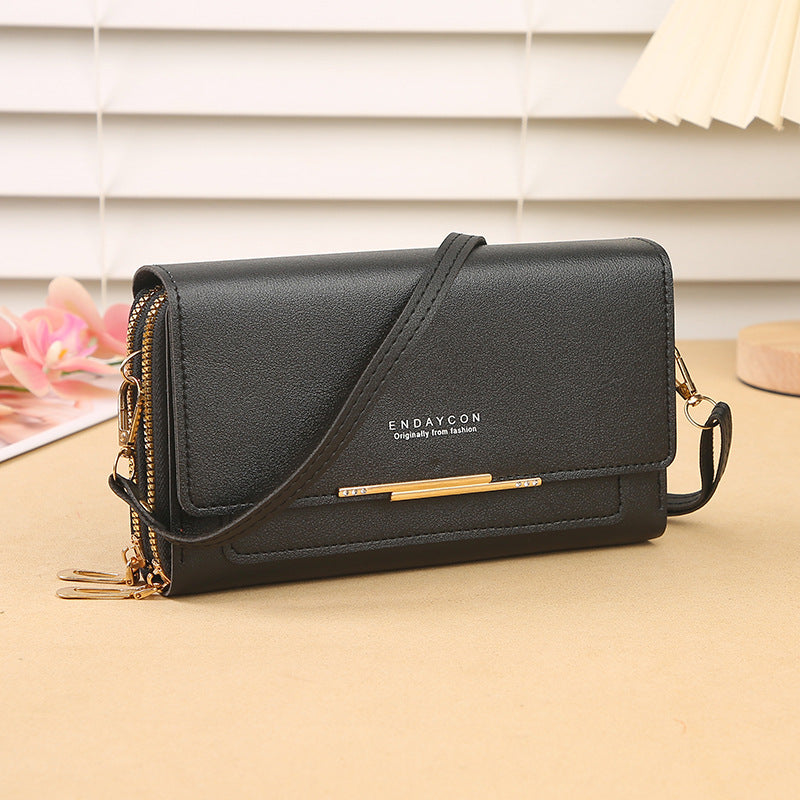 Women's Fashion New Korean Mid-length Clutch Phone Bags