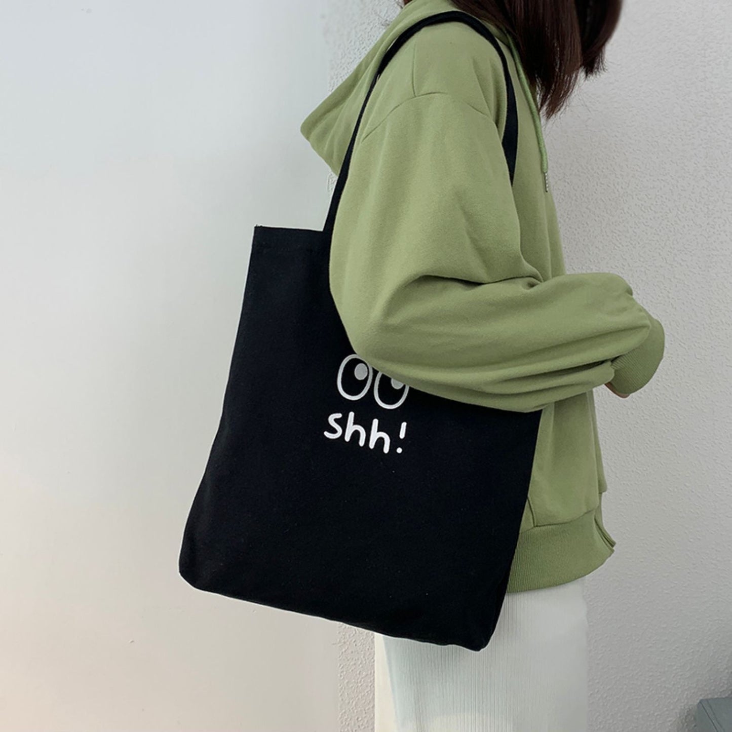 Korean Style Canvas Female Mori Class Book Shoulder Bags