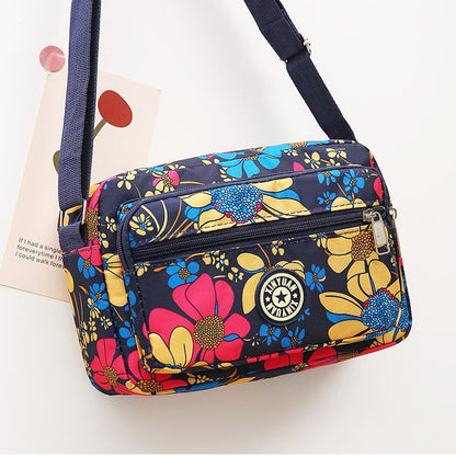 Women's Style Oxford Flower Cloth Stall Running Crossbody Bags