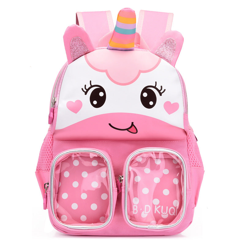 Children's Cartoon Boys Dinosaur Unicorn Lightweight Children's Backpacks