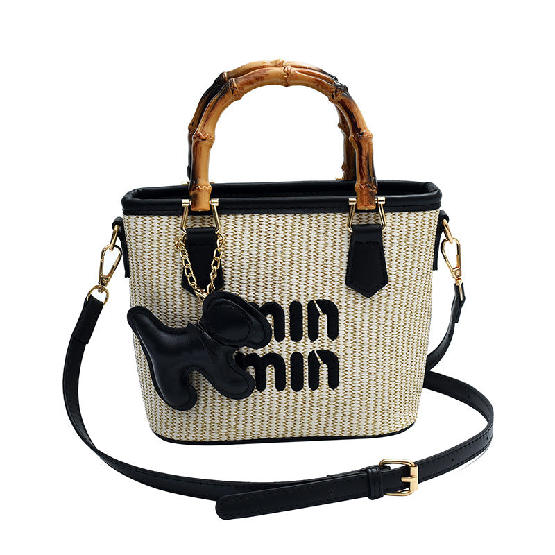 Women's Popular Trendy Beach Fashionable Knitted Shoulder Bags