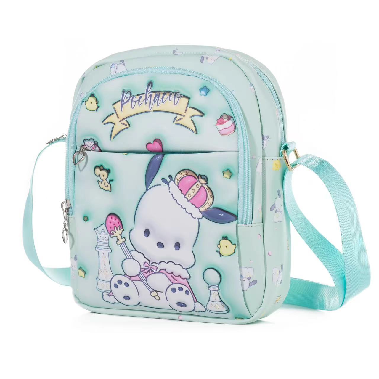 Sacs à bandoulière pour enfants Pacha White Clow Melody Polyvalent Dessin animé pour enfants