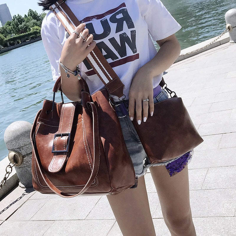 Women's Spring Korean Style Fashion Trendy Two-piece Handbags