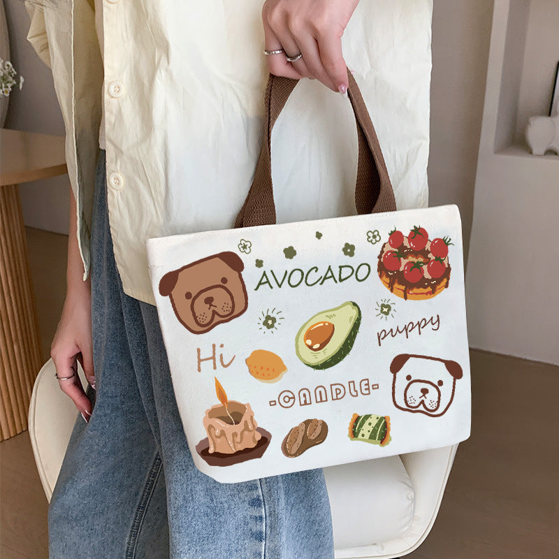 Canvas Female Cartoon Cabs Fashion Korean Handbags