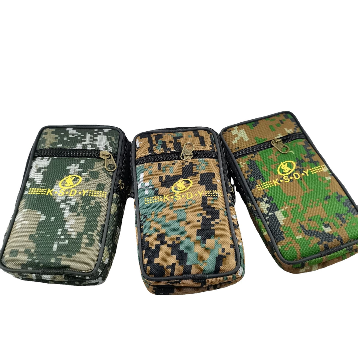 Sacs plats en toile pour hommes, motif camouflage, pour téléphones portables et divers