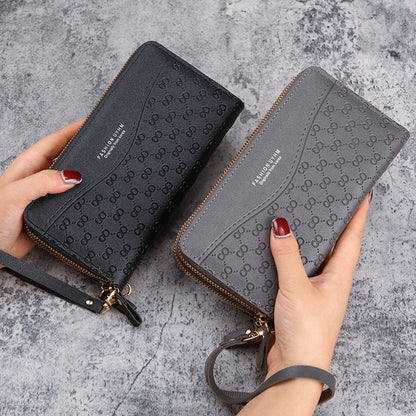 Women's Long Zipper Multifunctional Mobile Large Capacity Ladies Wallets