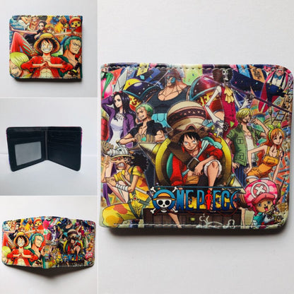 Anime One Piece Short Unisex Leather Ladies Wallets