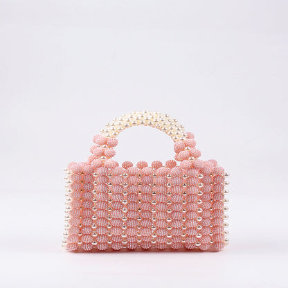 Waxberry Ball Pearl Dinner Dress Hand-woven Design Handbags