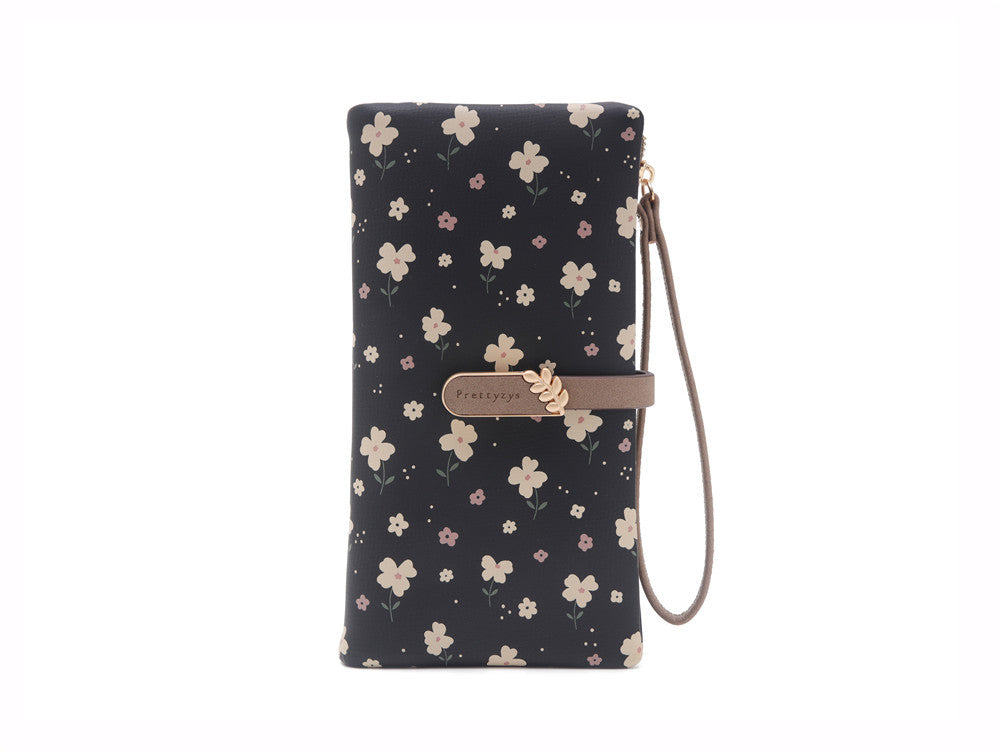 Long Lady Simple Printing Hasp Zipper Ladies Wallets