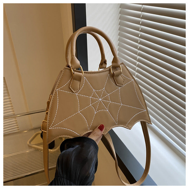 Women's Summer Fashion Spider Web Portable Saddle Crossbody Bags