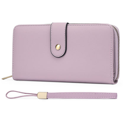 Women's Unique Leather Clutch Large Capacity Ladies Wallets