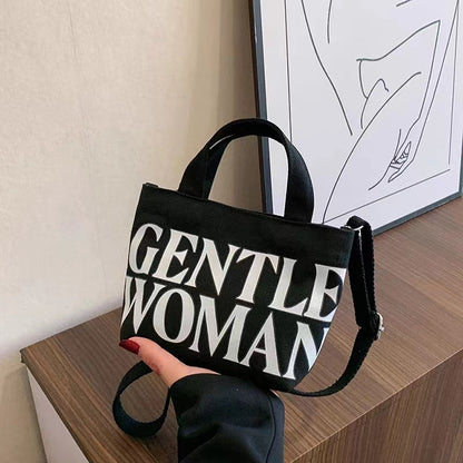 Women's Printed Canvas Fashion Portable Mini For Shoulder Bags