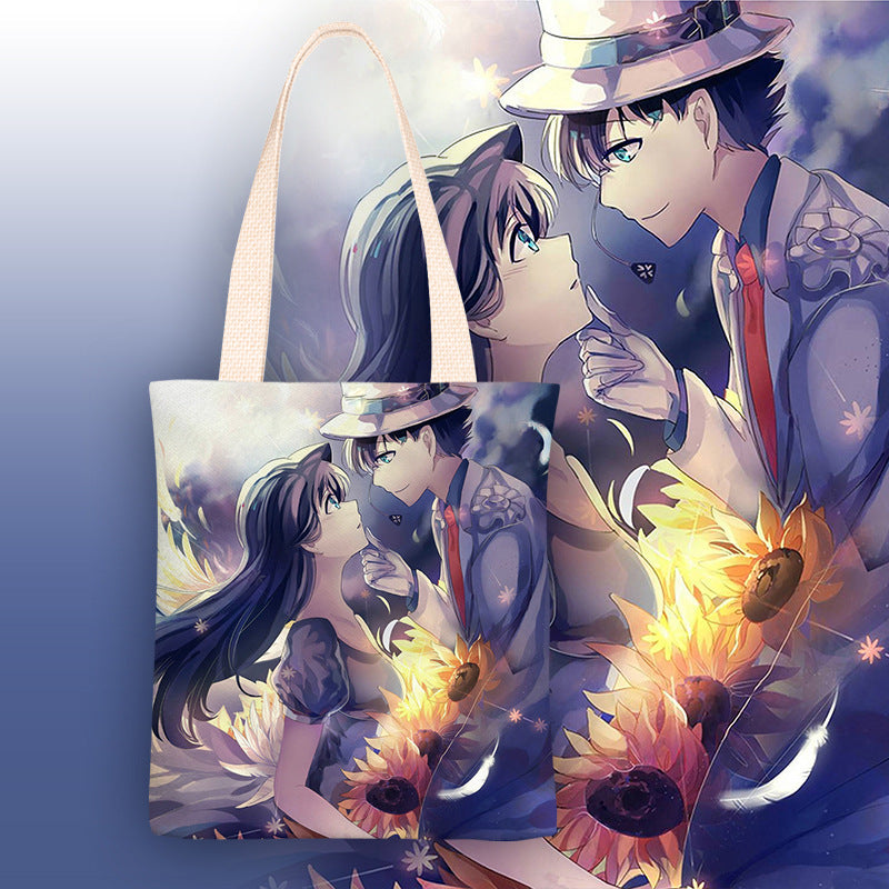 Anime Canvas Female One Simple For Shoulder Bags