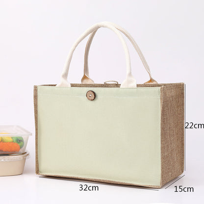 Blank Canvas Painting Jute Tote Cotton Handbags