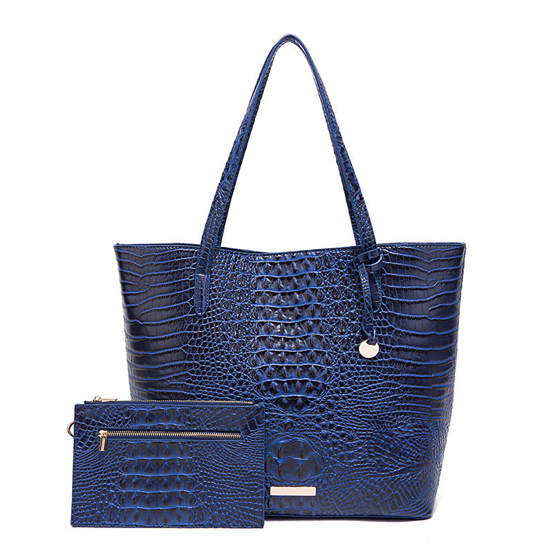 Sac à main fourre-tout pour femme motif crocodile rétro Brahmin