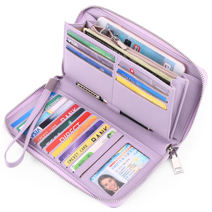 Women's Swiping Large Capacity Long Multi Slots Ladies Wallets